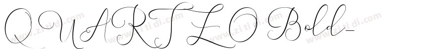 QUARTZO Bold字体转换